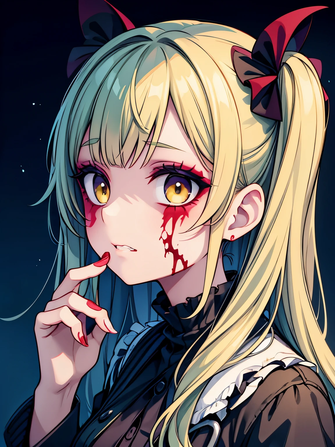 Girls, zombie costume, zombie makeup, zombie face makeup,