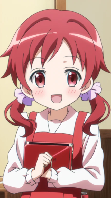 natsu megumi, 8K, masterpiece, disorganized, anime,(Cute red maid outfit),