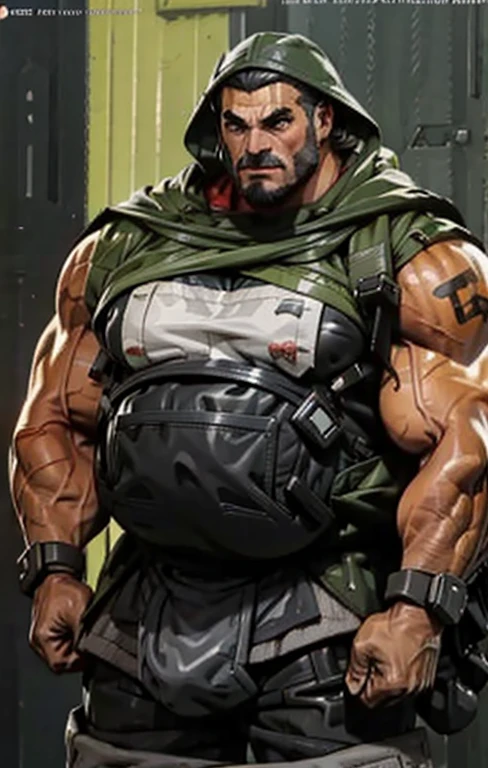 Just plump, chubby, extremely thick thighs, large belly,(capa de revista), texto destaque inferior alto, com texto inferior baixo, news texts on the right side , Sozinho, 1 caminhoneiro, (Enorme velho musculoso como boxeador , vestindo shorts, e regata) (cabelo curto, Cor de cabelo em 2 tons, cores de cabelo em dois tons, Cor vermelha e branca do cabelo), peitoral, tamanho muscular anormal, very large muscle, tamanho absurdamente muscular, huge peitoral, wide peitoral, cabelo branco curto, barbudo curto, fundo simples, obra de arte, Altamente detalhado, 8k, high resolution, --estilo 250, -- v 6.0