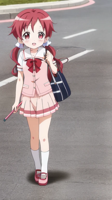 (high detail) Loli, diapers, On the street in the crowd, lifts up the dress, fear, hysteria, tears
