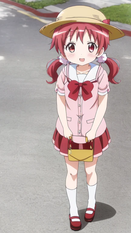 natsu megumi, 8K, masterpiece, disorganized, anime,(Cute summer clothes 1.3),Chibi,straw hat,