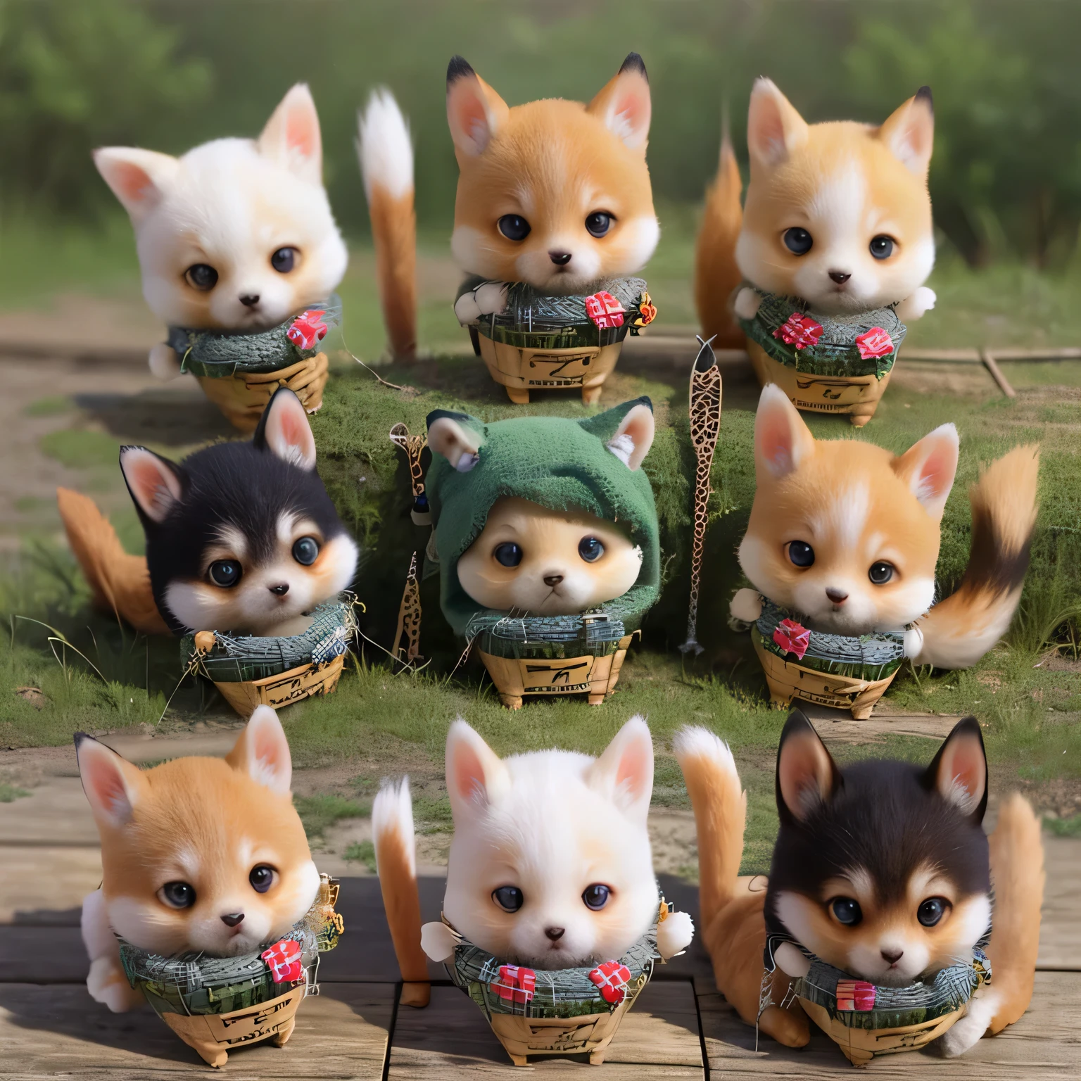 
shiba inu girls chibi run