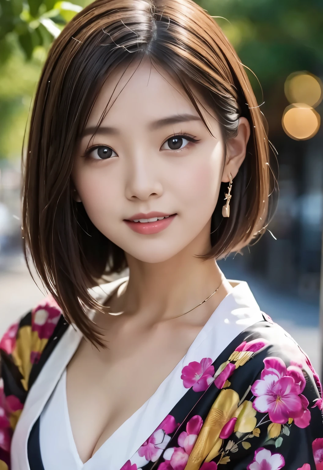 (masterpiece, best quality:1.1), (8k, raw photo, photo realistic:1.2, f22), (shiny skin), detailed skin, long hair,detailed face, detailed eyes, smile,BREAK, real world, intricate details, smil, BREAK, 1girl, (kimono), BREAK, (Mt.Fuji:1.4), BREAK