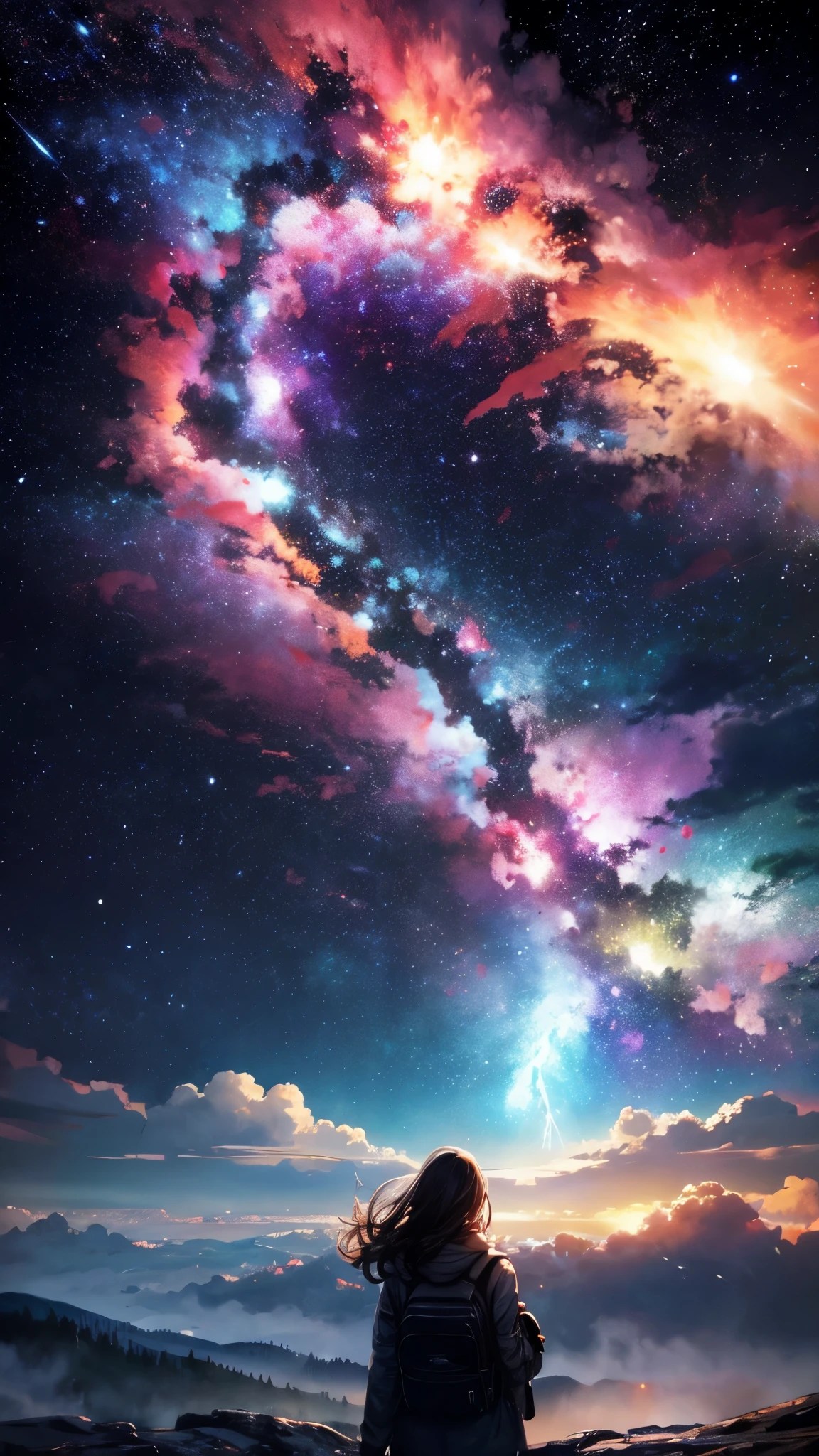 landscape,Drizzle,thunder,globular cluster,interstellar gas,