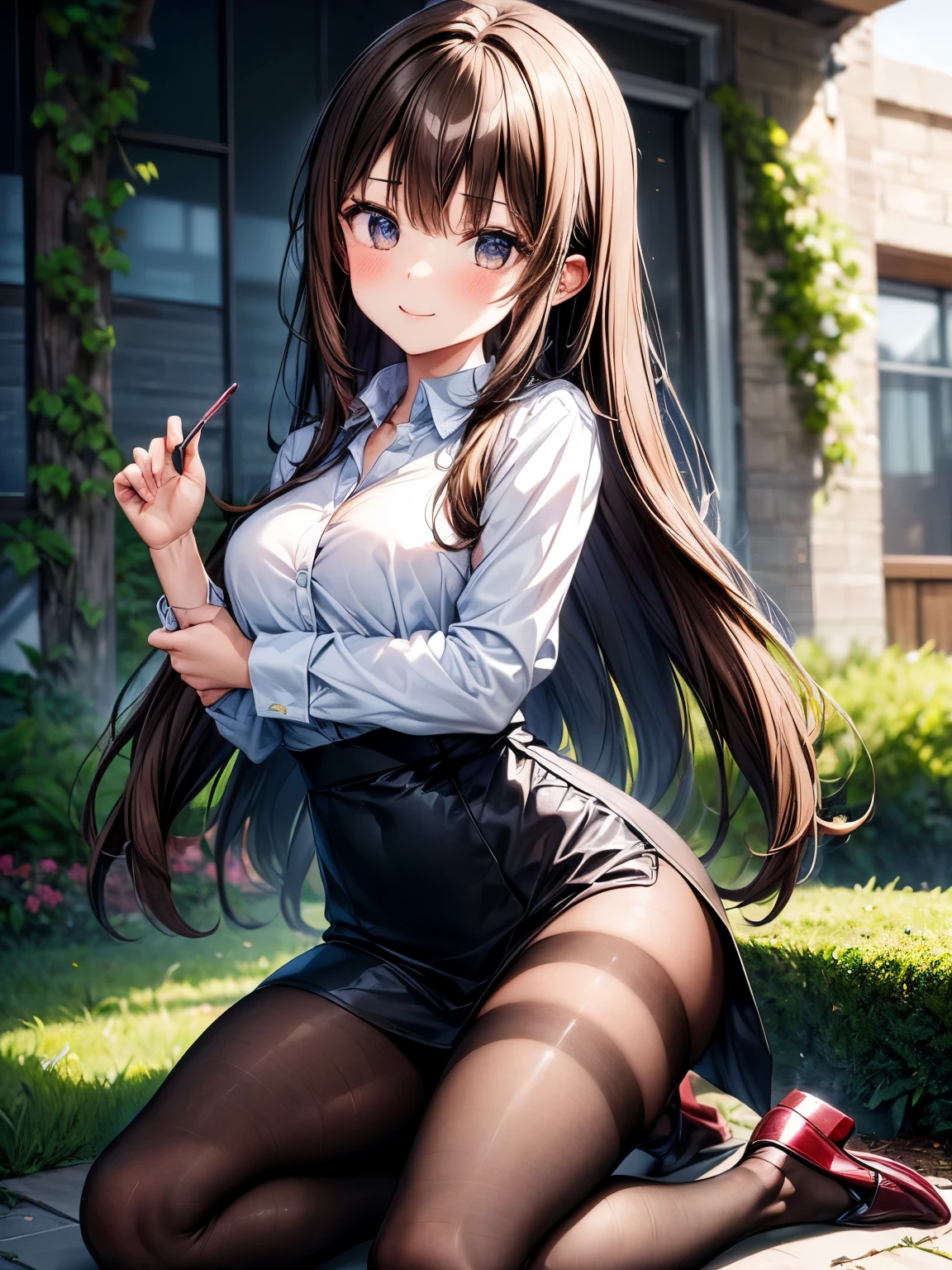 female, drooping eyes, eyes realistic sizing, ((round face, blush, shame play, ecstasy face, bandy-legged, bowlegged, intense self pleasure)), various pattern thin casual dress, arch hip, showing off luxurious panties and pubic hair, long hair, (in the dark shadow, old bus stop deep in the mountains, at night), squatting,