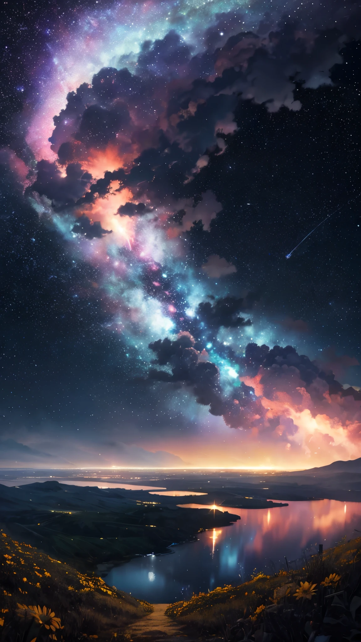 landscape,Drizzle,thunder,globular cluster,interstellar gas,
