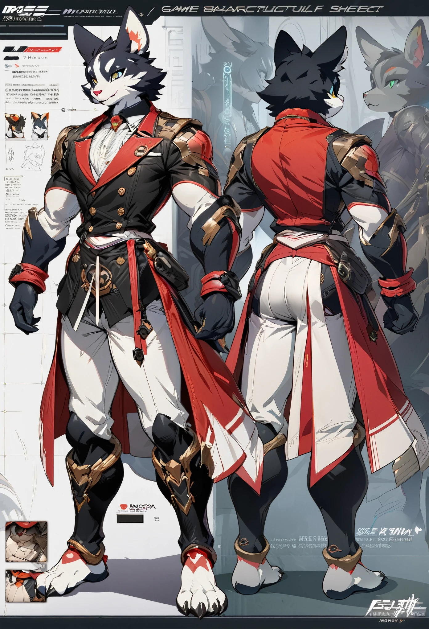((masterpiece)), (ultra detailed), (best quality), detailed background, (style of Science Fiction), (concept art, character sheet), game package, absurdres(highly detailed beautiful face and eyes)perfect anatomy(angelic handsome boy, kemono, child)(furry anthro),