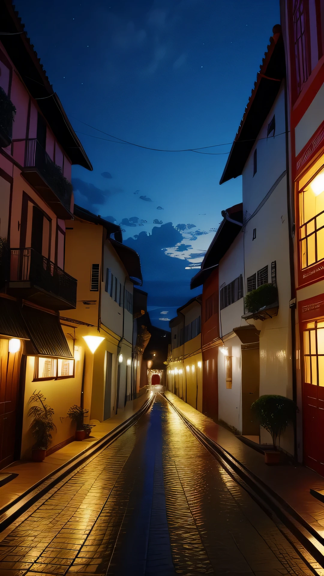 Night view of the city at night