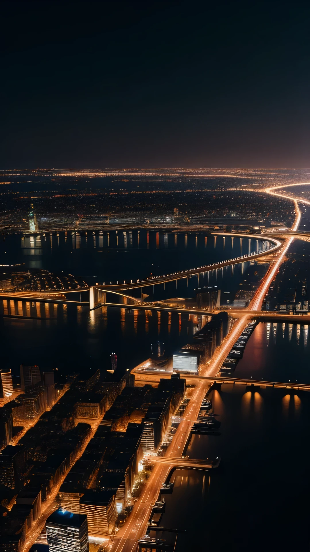 Night view of the city at night