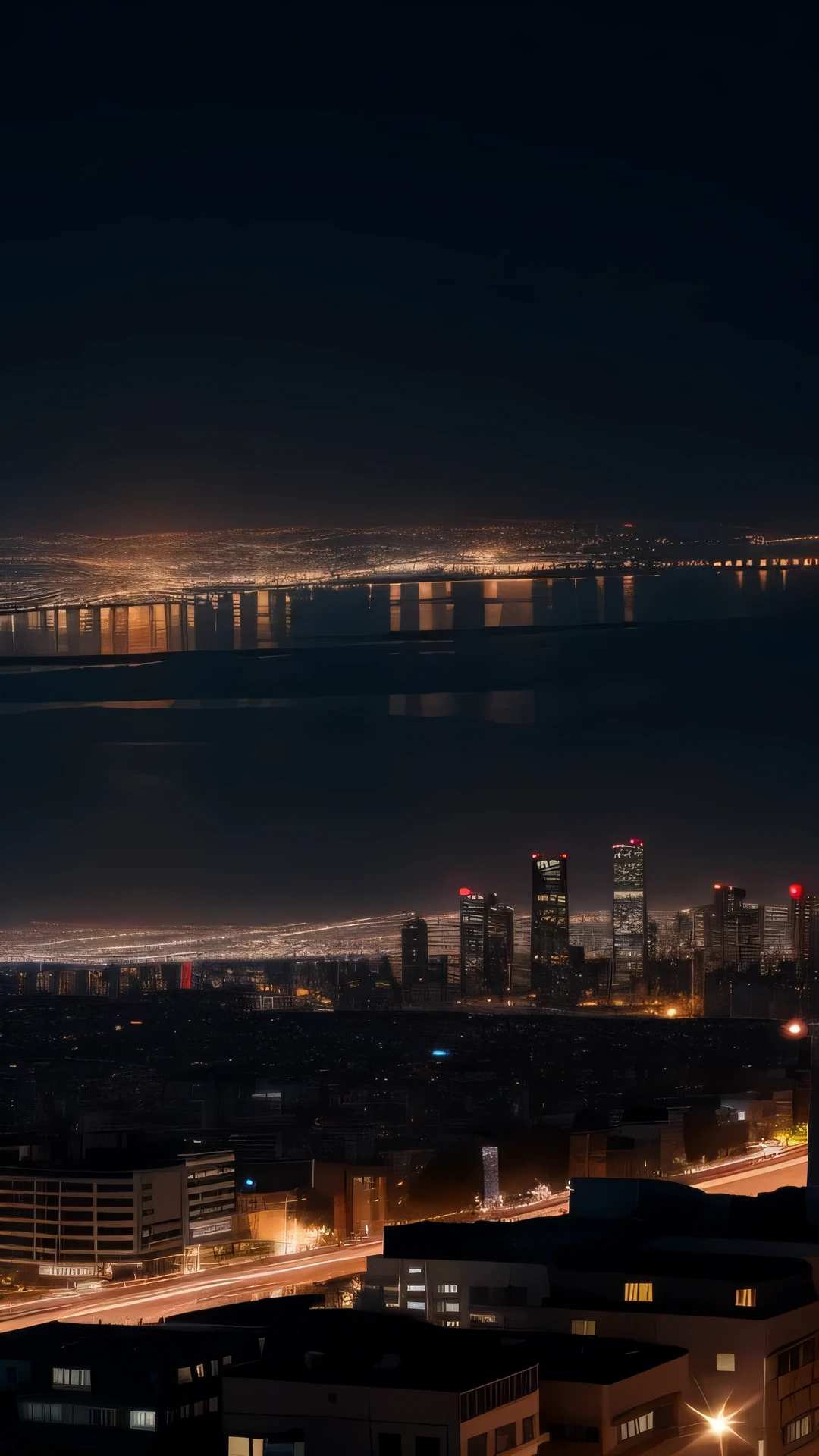 Night view of the city at night