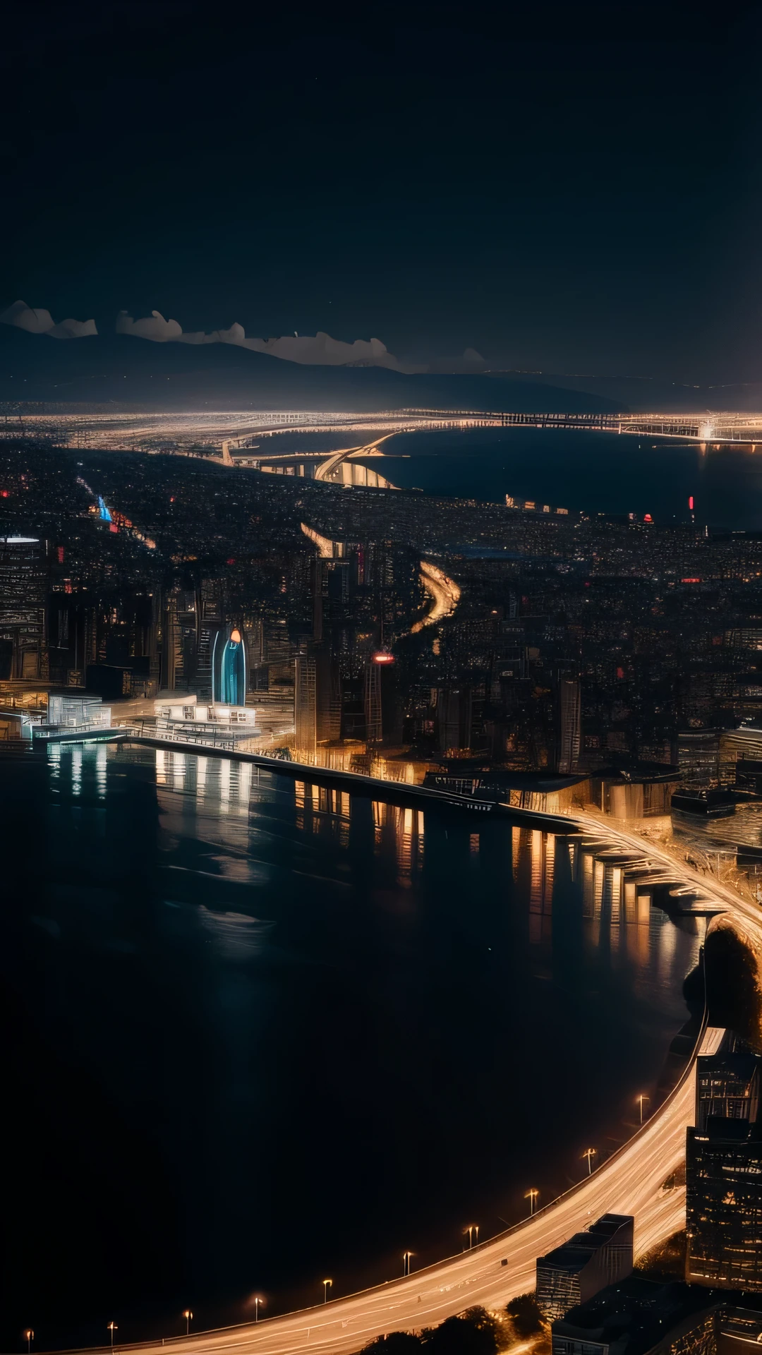 Night view of the city at night