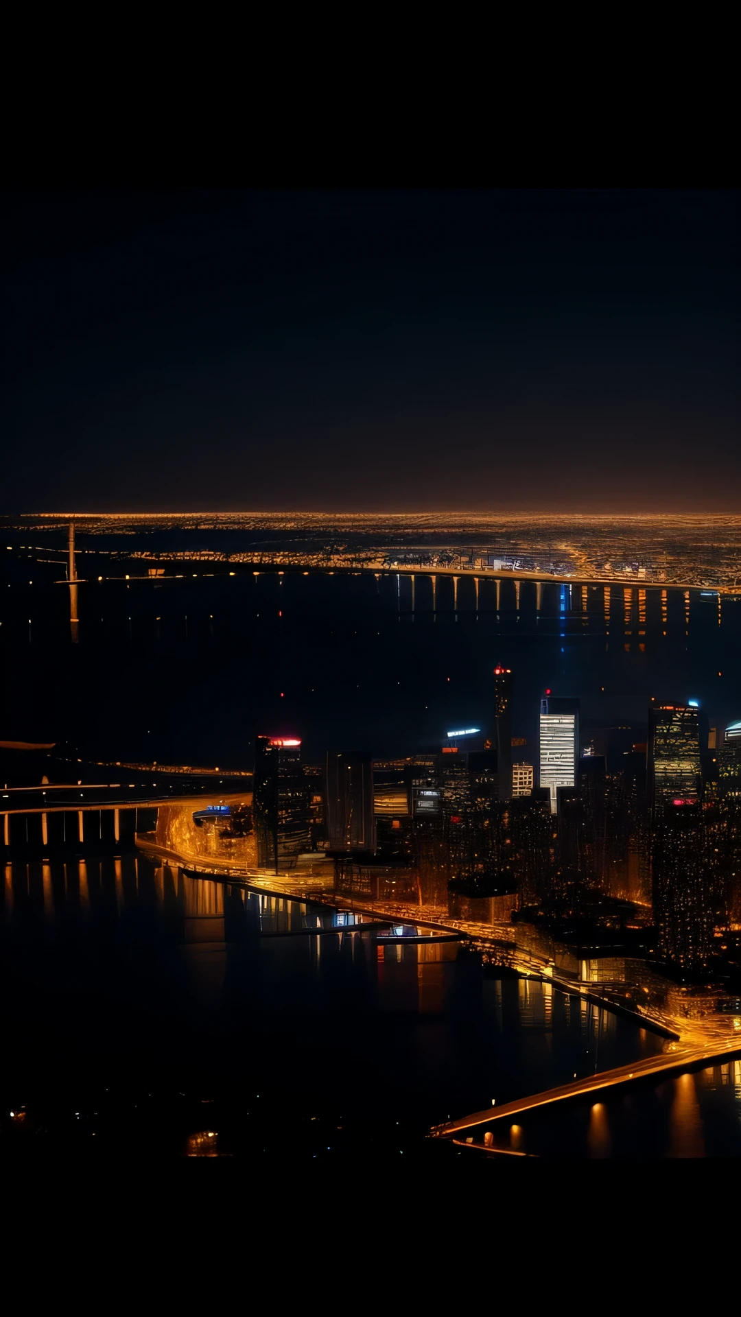 Night view of the city at night