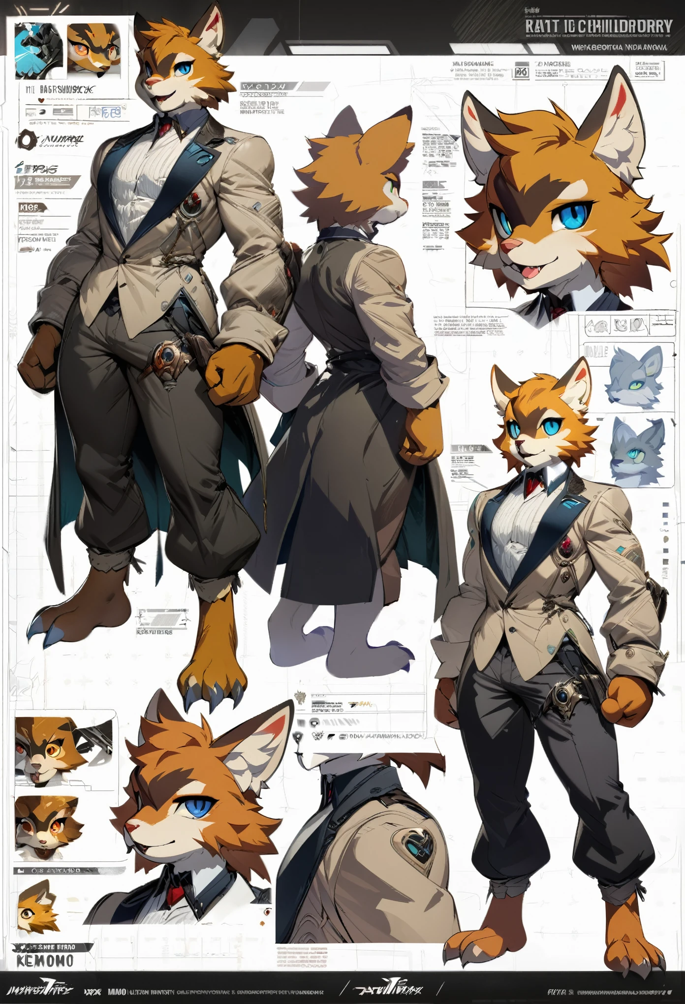 ((masterpiece)), (ultra detailed), (best quality), detailed background, (style of Science Fiction), (concept art, character sheet), game package, absurdres(highly detailed beautiful face and eyes)perfect anatomy(angelic handsome boy, kemono, child)(furry anthro),