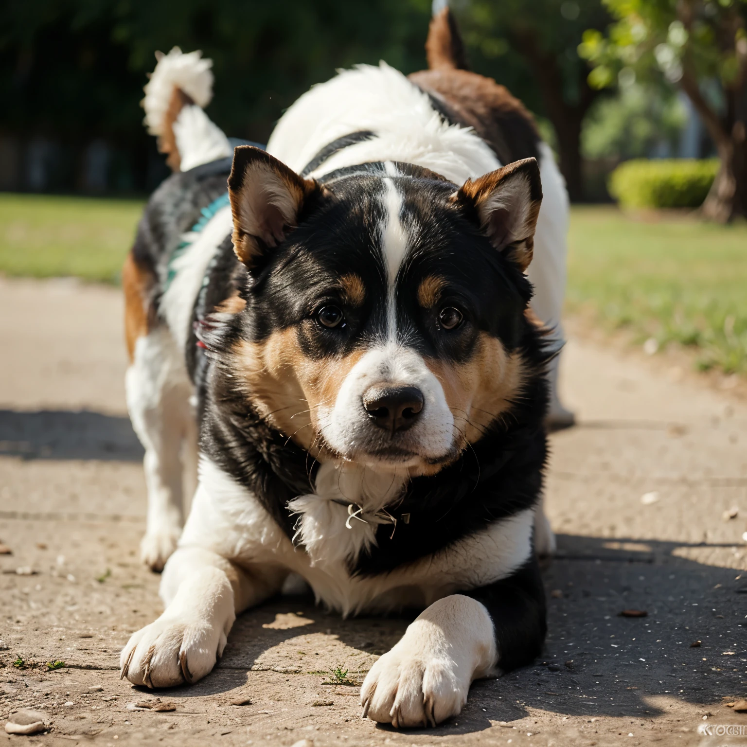 Perro vecrotizado