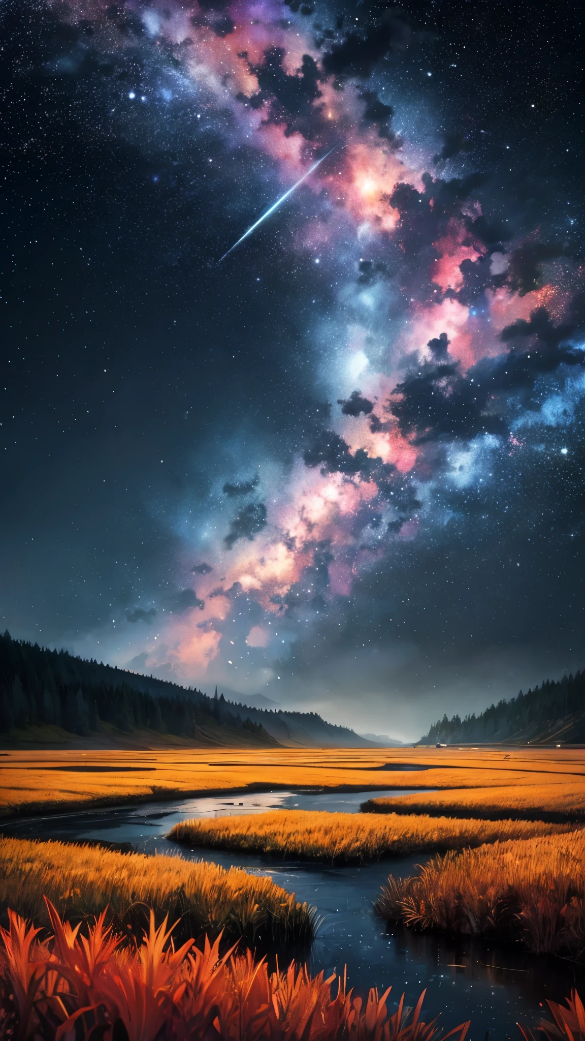 landscape,Drizzle,thunder,globular cluster,interstellar gas,