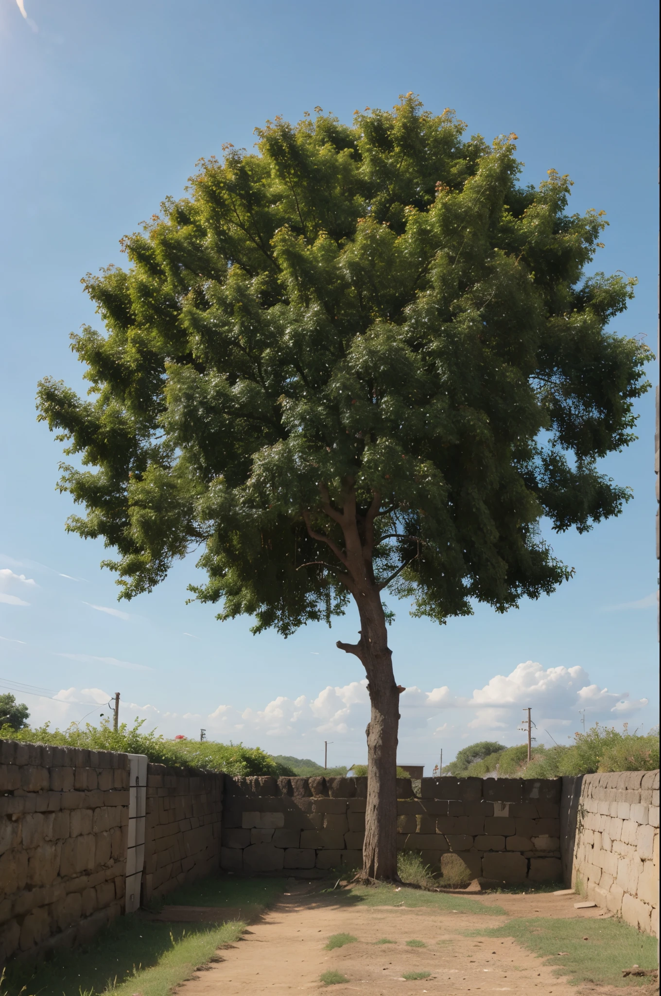 a tree that has some english words as it's fruit