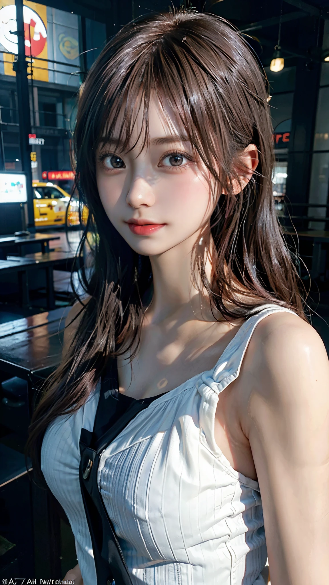 (highest quality,masterpiece:1.3,超A high resolution,),(super detailed,caustics),(Photoreal:1.4,RAW shooting,)ultra-realistic capture,very detailed,High definition 16K for human skin、 Natural skin texture、、Skin looks even-toned and healthy、 Use natural light and color,one woman,Japanese,,cute,pink haired,middle hair,(Depth of the bounds written、chromatic aberration、、wide range of lighting、natural shading、)（RAW photo：1.2），high quality，beautiful details girl，smile，very detailed目と顔，beautiful and fine eyes，very detailed，face light，cinematic lighting， girl，sexy pose，（realistic：1.4），(Daylight:1.4)、outdoor