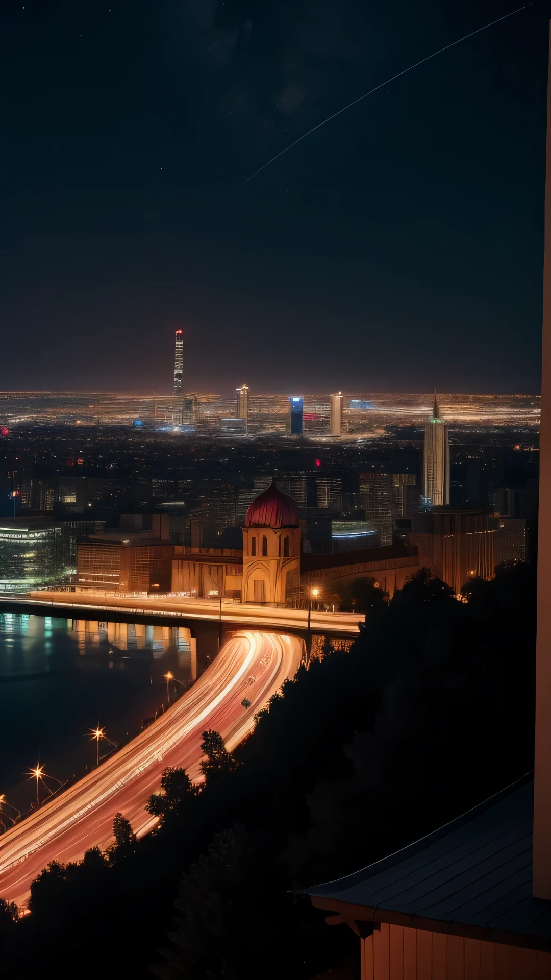 Night view of the city at night