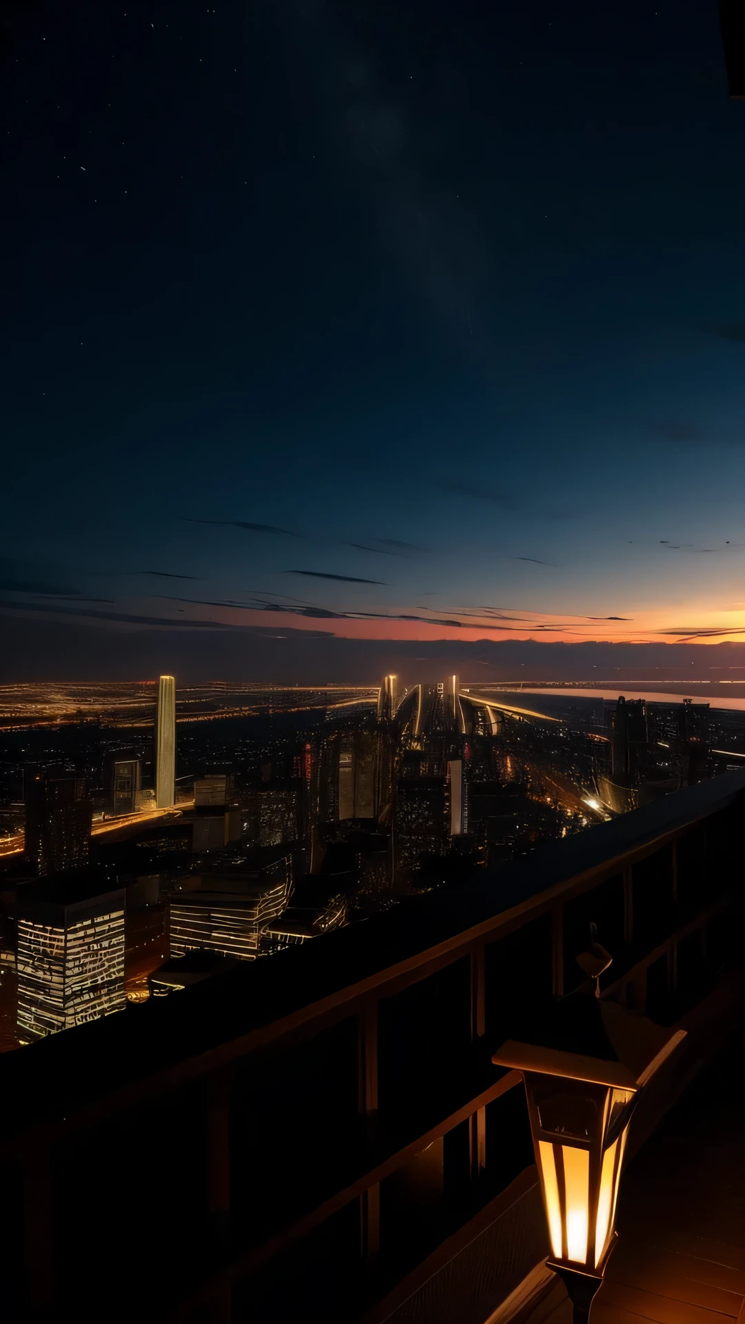 Night view of the city at night