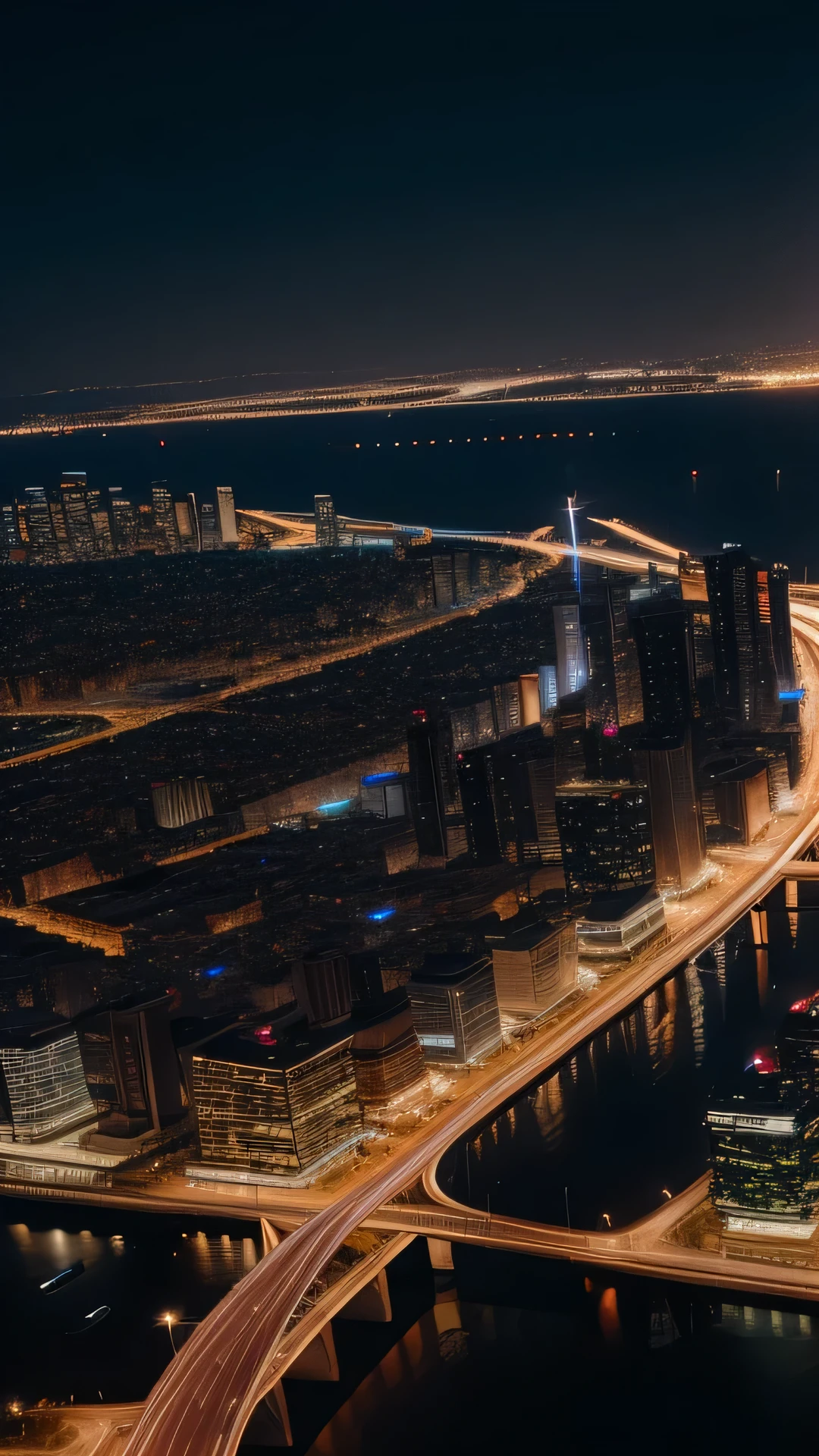 Night view of the city at night