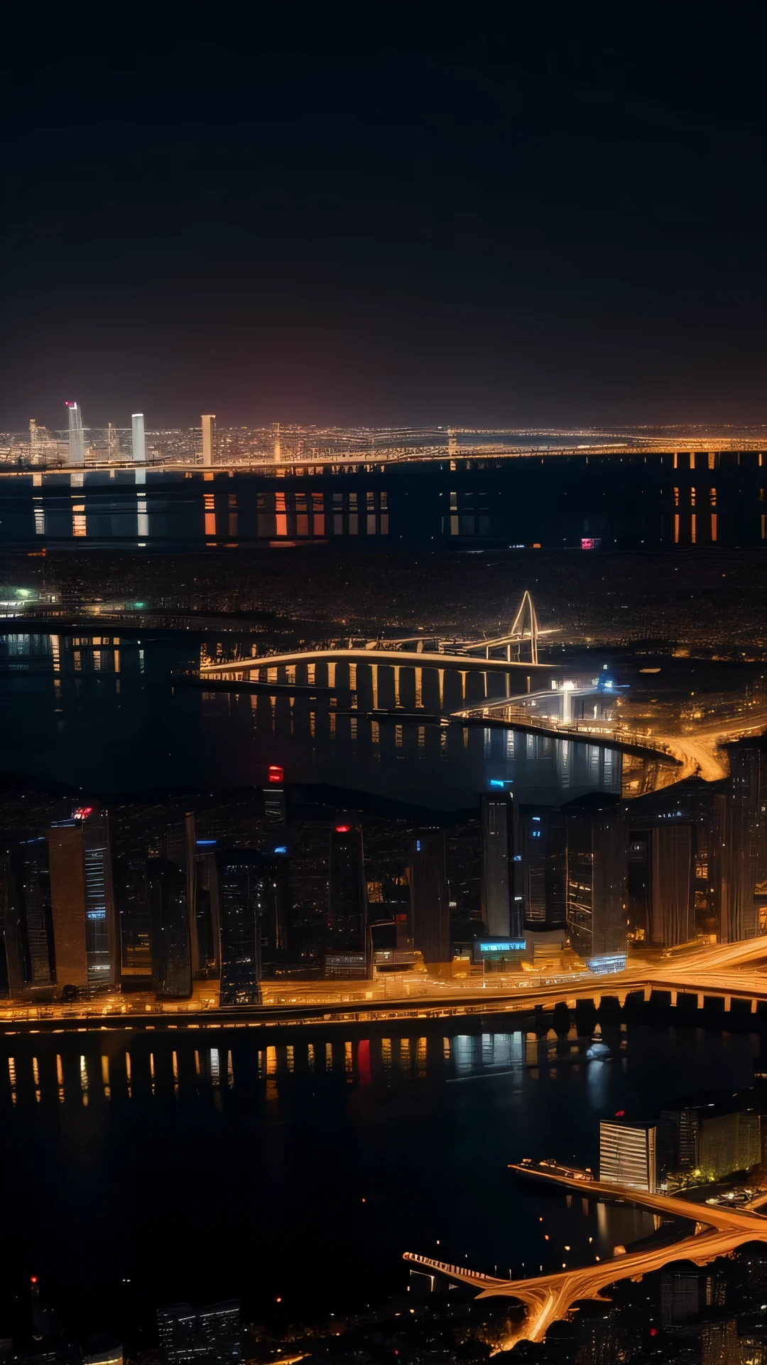 Night view of the city at night