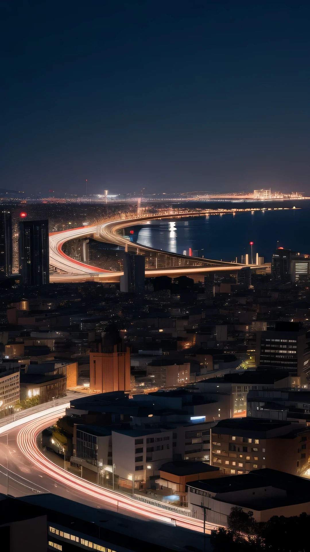 Night view of the city at night