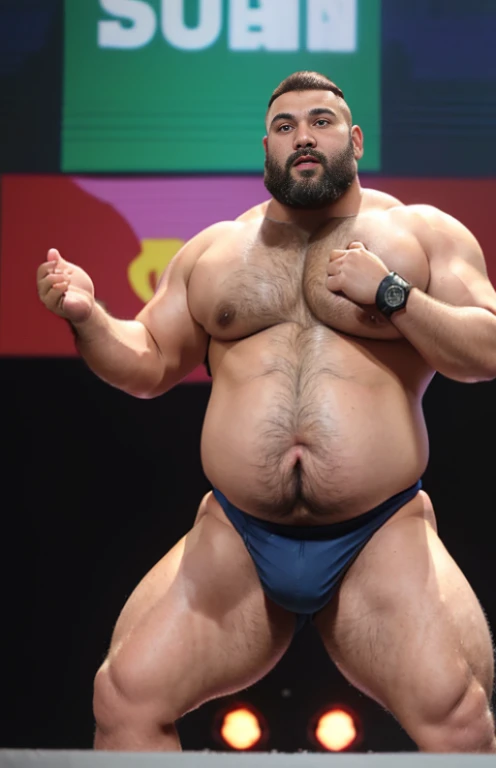 Zangief,((((Only male chubby man extremely thick thighs large belly))), obra de arte,maximum quality,day comerciant,gordo,gordo guy,Uma moreno,breve lenda,barba,oculos de sol,Eu tenho uma barriga grande exposta,The face is big,Posture of speaker gesturing with hands to the audience encouraging them,Notas voadoras,Moedas Voadoras,tesouro,luzes de holofotes, image of full body naked no clothes Only Speedo red or white or black. Volume na Virilha Menor. sunglasses. ((Barriga detalhada)) Sozinho, Macho, standing, Rua, Hipoppotamus, traje espacial militar azul, sobrepeso, muscular, sorrindo, por Chunie, corpo coberto com tatuagens japonesas 
