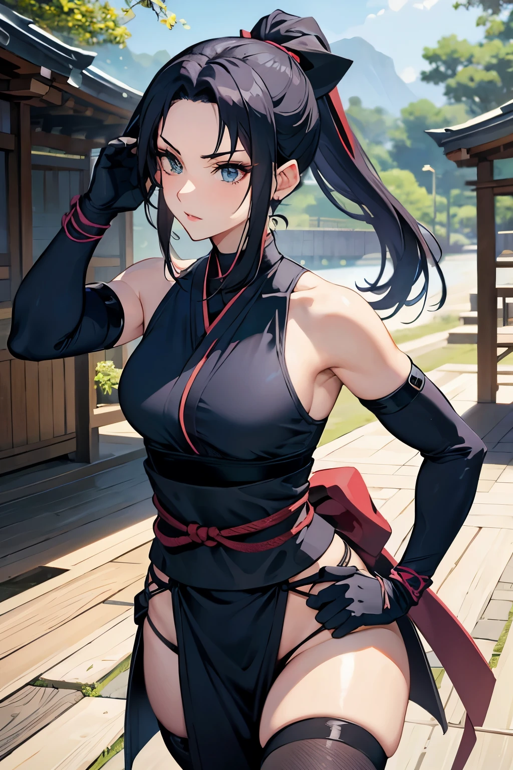 ninja、Ninja、beautiful mature woman