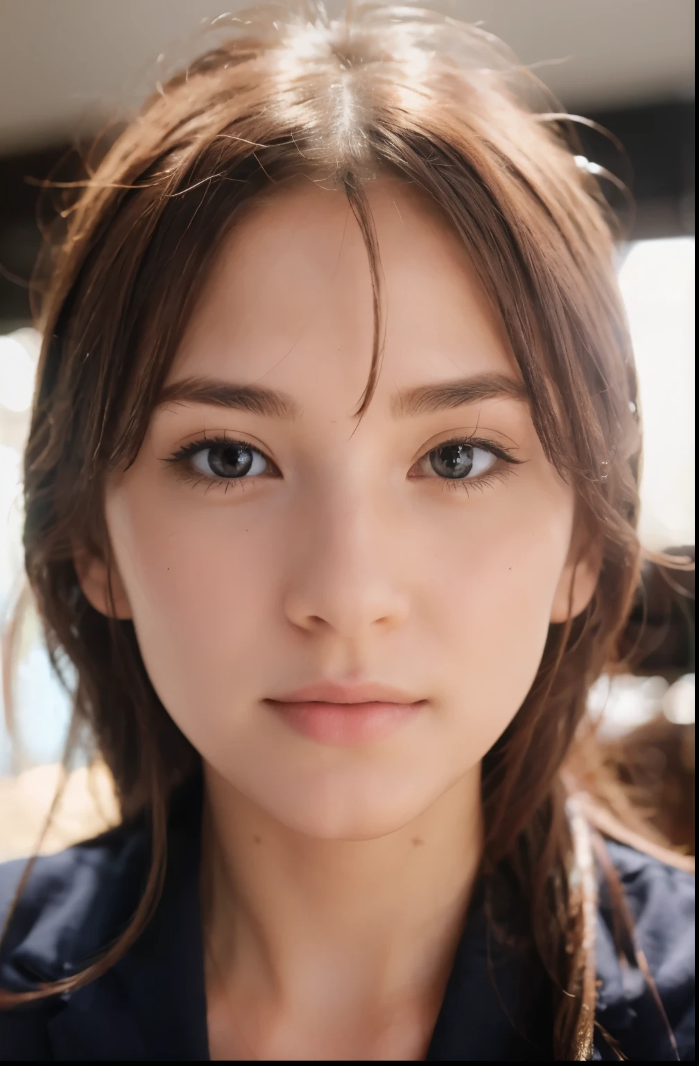 Facial features are clear and detailed, beautiful little sister,profile
