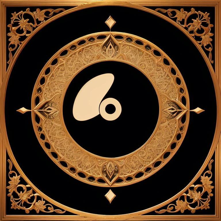 A stunning piece of conceptual art exuding elegance and sophistication, in the center there is a round, white, empty hole, occupying 80% of the frame. The inside circle is decorated with the letter “Coffee Time” in shiny gold color. At all four ends of the frame there are intricate flourishing flowers of coffee tree as well as coffee beans in Art Nouveau style. In the background of the frame is a creamy background swirling cappuccino colors and intricate textures. The image should have extremely balanced lighting to make details visible across the entire model, with very clear and sharp edges and textures, ensuring that no details are obscured.