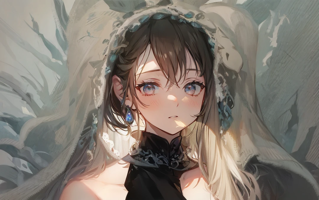 Front view, portrait, goddess