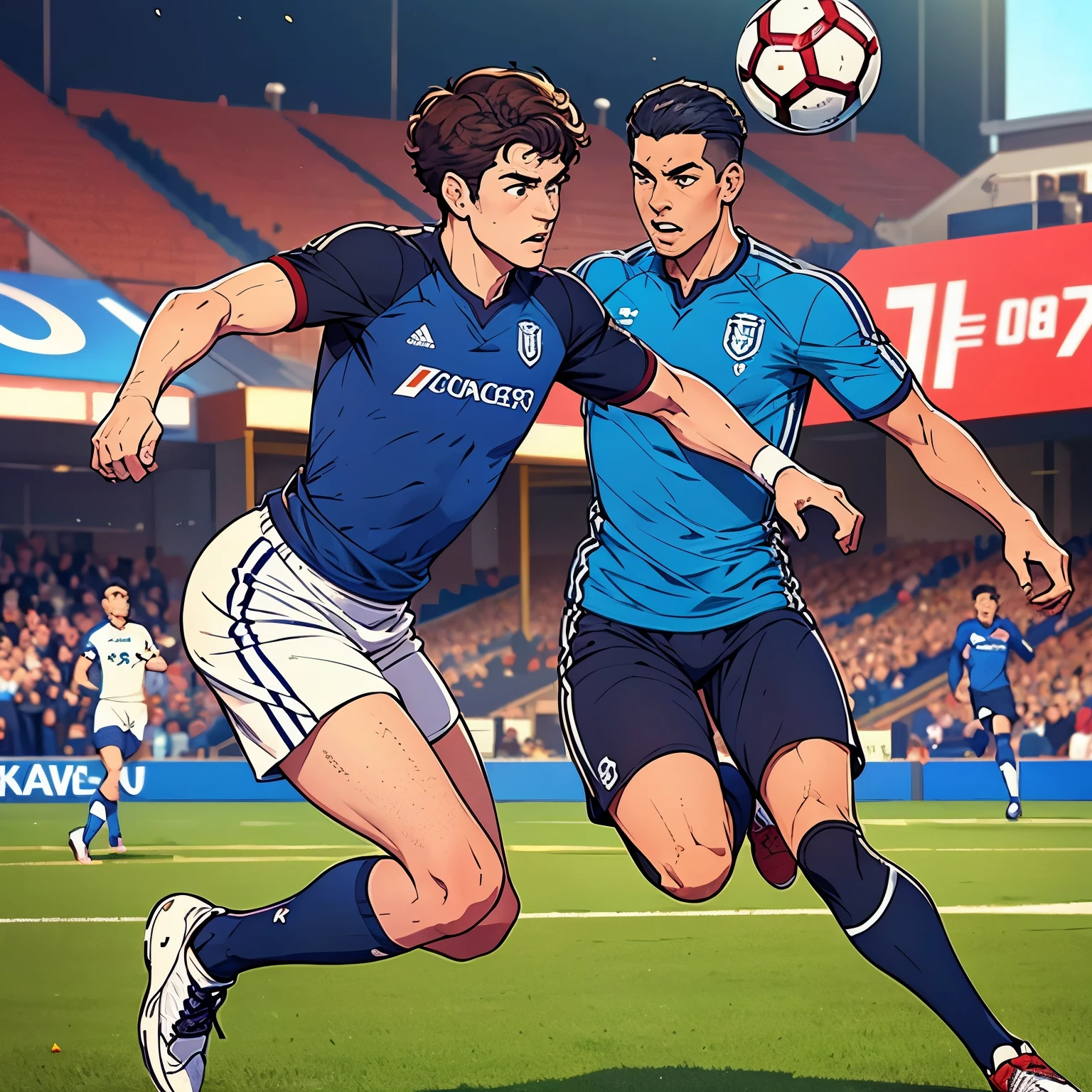 Title: "The Soccer Match"
  
1. Frame 1: The Blue Hawks and the Red Devils are tied in the final minutes of the soccer match.
2. Frame 2: A factual statement is shown: "Joe has the ball."
3. Frame 3: Subjective view: Joe's teammate saying, "Joe's our best player. He'll score for sure!"
4. Frame 4: Another subjective view: A spectator says, "Joe always chokes under pressure. He'll miss."
5. Frame 5: Joe's internal conflict: "Can I really score the winning goal?"
6. Frame 6: Joe decides to take the shot.
7. Frame 7: Joe kicks the ball towards the goal.
8. Frame 8: The ball is flying towards the goal. A factual statement is shown: "The ball is in the air."
9. Frame 9: Subjective view: Joe's coach says, "It's a perfect shot!"
10. Frame 10: The ball goes into the net. The Blue Hawks win the match. Joe overcomes his self-doubt.