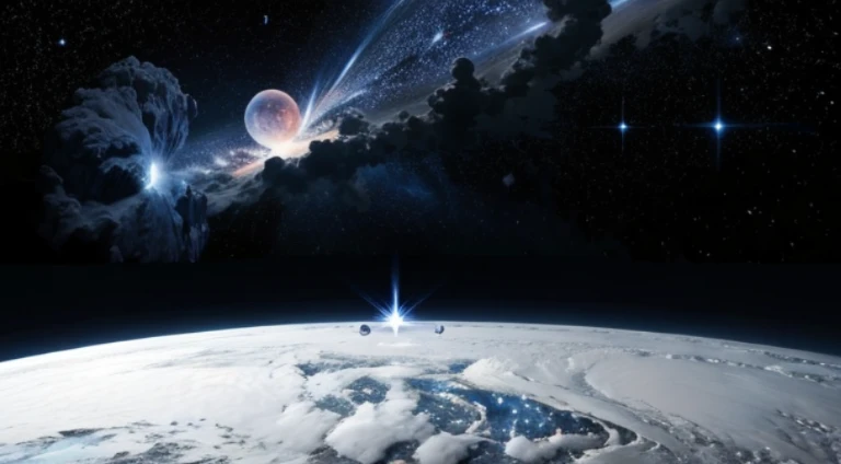 All the bright stars that make up Orion.In astronomy, human imagination connects the stars of Orion.And coupled with people&#39;s imagination of Orion graphics.