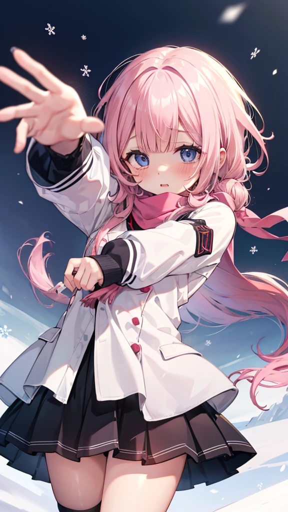 、、Shyness、blush、embarrassing、blush、、、skirt、snow原、、snow、cold、scarf、scarfを巻く、降snow高解像度、Full HD、8K quality、、、droopy eyes、、、eye highlights、lively eyes、clear eyes、beautiful eyeouth、avert your eyes、embarrassing、blush、、eye highlights、、、eye highlights、めちゃくちゃbeautiful eyes、Black tights with pink lines、、、Stretch your hands out in front of you、Handing、ものをhand over、valentine's day、チョコレートをhand over、両手でheart型のチョコレートを持つ、heart、confession、hand over、give、reach out to the front、両手でgive、Do not bend your elbows、Stretch out your arms and offer chocolate