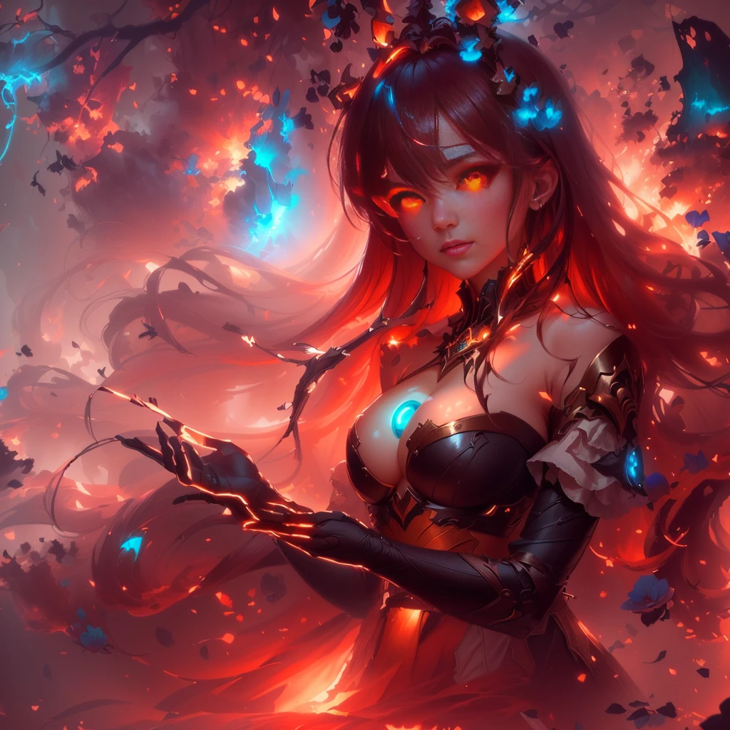 masterpiece, best quality, (extremely detailed CG unity 8k wallpaper), (best quality), (best illustration), (best shadow), absurdres, realistic lighting, (Abyss), beautiful detailed glow, art by PeterMohrBacher,