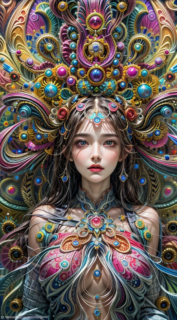 (masterpiece, top quality, best quality, official art, beautiful and aesthetic:1.2), (1girl), extreme detailed,(fractal art:1.3),colorful,highest detailed