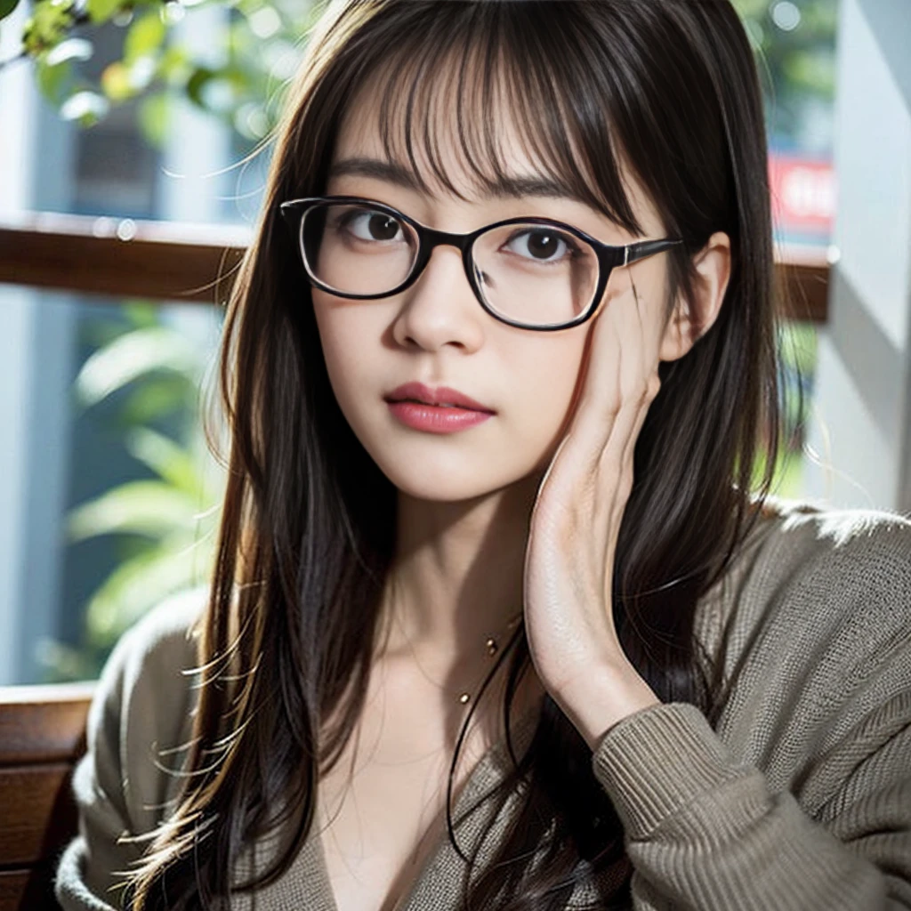 real: A masterpiece of an image featuring a woman wearing glasses in the highest image quality possible. The intricate details of her face, the curves of her nose, and the lenses of her glasses reflecting the surrounding environment are all rendered in exquisite detail. The lighting illuminates her features in a way that brings the image to life, creating a truly lifelike rendering.
masterpiece: A real masterpiece awaits you in this image, showcasing a woman wearing glasses. With the highest image quality, every detail on her face is captured in extreme detail – the wrinkles around her eyes, the thickness of her eyelashes, and the reflection of her surroundings in her glasses. The lighting adds