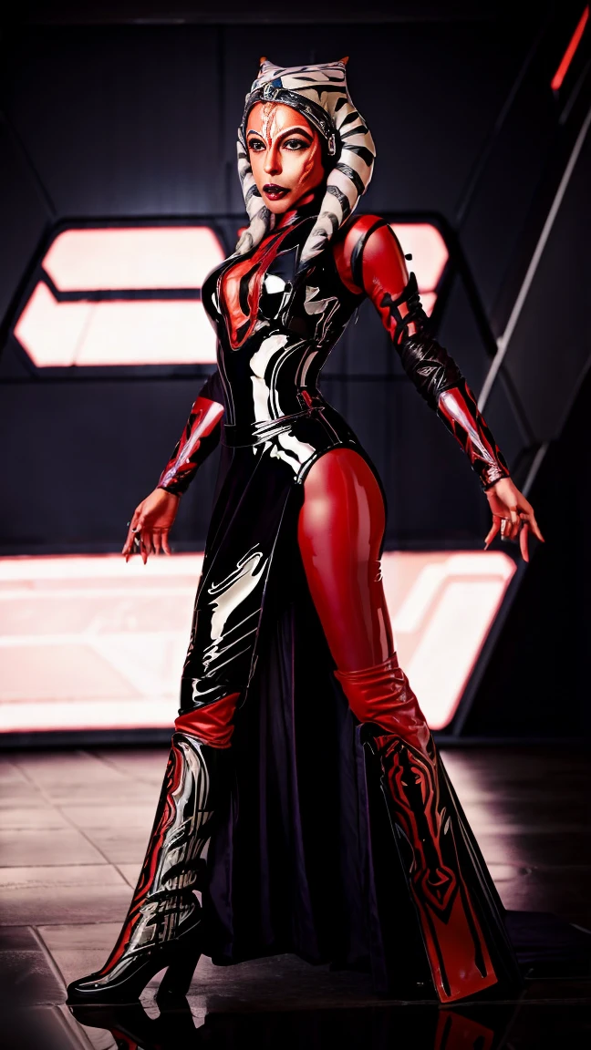 AHSOKA Brainwashed by the GALACTIC EMPIRE. (((WEARING SEDUCTIVE LATEX))) 
