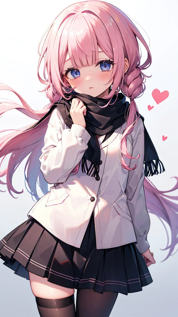 、、Shyness、blush、embarrassing、blush、、、skirt、snow原、、snow、cold、scarf、scarfを巻く、降snow高解像度、Full HD、8K quality、、、droopy eyes、、、eye highlights、lively eyes、clear eyes、beautiful eyeouth、avert your eyes、embarrassing、blush、、eye highlights、、、eye highlights、めちゃくちゃbeautiful eyes、Black tights with pink lines、、、、valentine's day、チョコレートをhand over、heart、confession、hand over、give、front、両手でgive、bow、please、entreaty、Top of the head