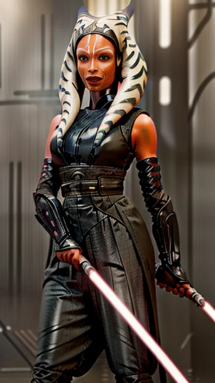 AHSOKA Brainwashed by the GALACTIC EMPIRE. (((WEARING SEDUCTIVE LATEX))) 
