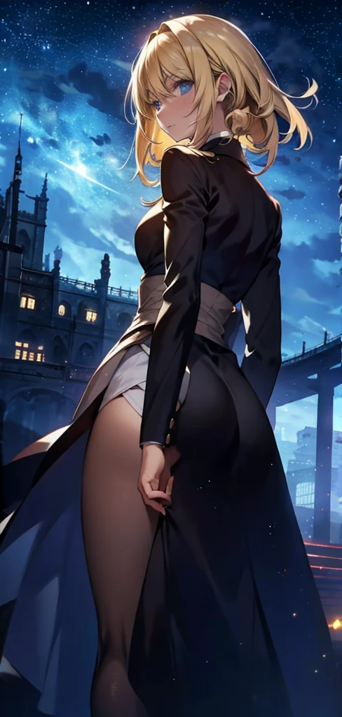 (full body),Tabletop, highest quality,Lie on your back in bed，Show me your boots，Thigh-high boots，Black Stockings，Black gloves，Strange thief，elegant, One Girl, Muscular，cute, Blushed, View Viewer, From below,Pink mini skirt, prison，blue eyes, Beautiful Eyes, Beautiful background, Light Particles, Light of the sun, Dramatic lighting, outside, Shiny, Realistic, Tabletop, highest quality, 超detailed, detailed, scenery, Beautiful fine details, Fine hair