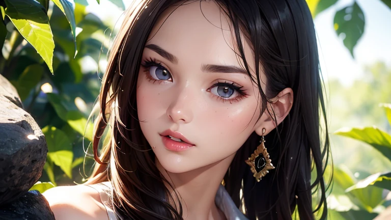 (muste piece:1.3), high resolution, Climber climbing a rock, Highly detailed CG unity 8k wallpaper, Reality, photorealistic, Raw photo, beautiful detailed face, detailed cloth texture, detailed hair texture, perfect body, pretty face, anatomically correct, Highly detailed face and skin texture,, (beautiful hands), (fair skin, glossy skin:1.2), detailed eyes, symmetrical eyes,double eyelids, thin eyebrows, (glossy lips:1.4)