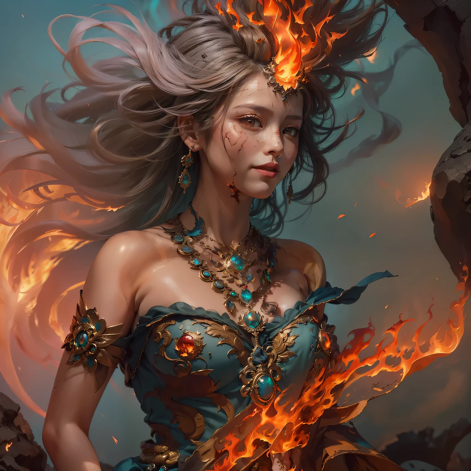 After erasing the original image, redraw the skin to match the surroundings