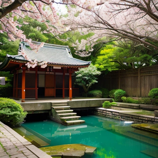 ((Safe at Work)), (realistic pictures:1.7, Ultra high definition, High resolution, professional photos, 8k), (Nikon, ISO:50, focal distance:35mm, Aperture:5.6, shutter speed:1/125, Multi-metering pattern), perfect dynamic composition, cherry blossoms, night sky, moon, starry sky, Shrine precincts,