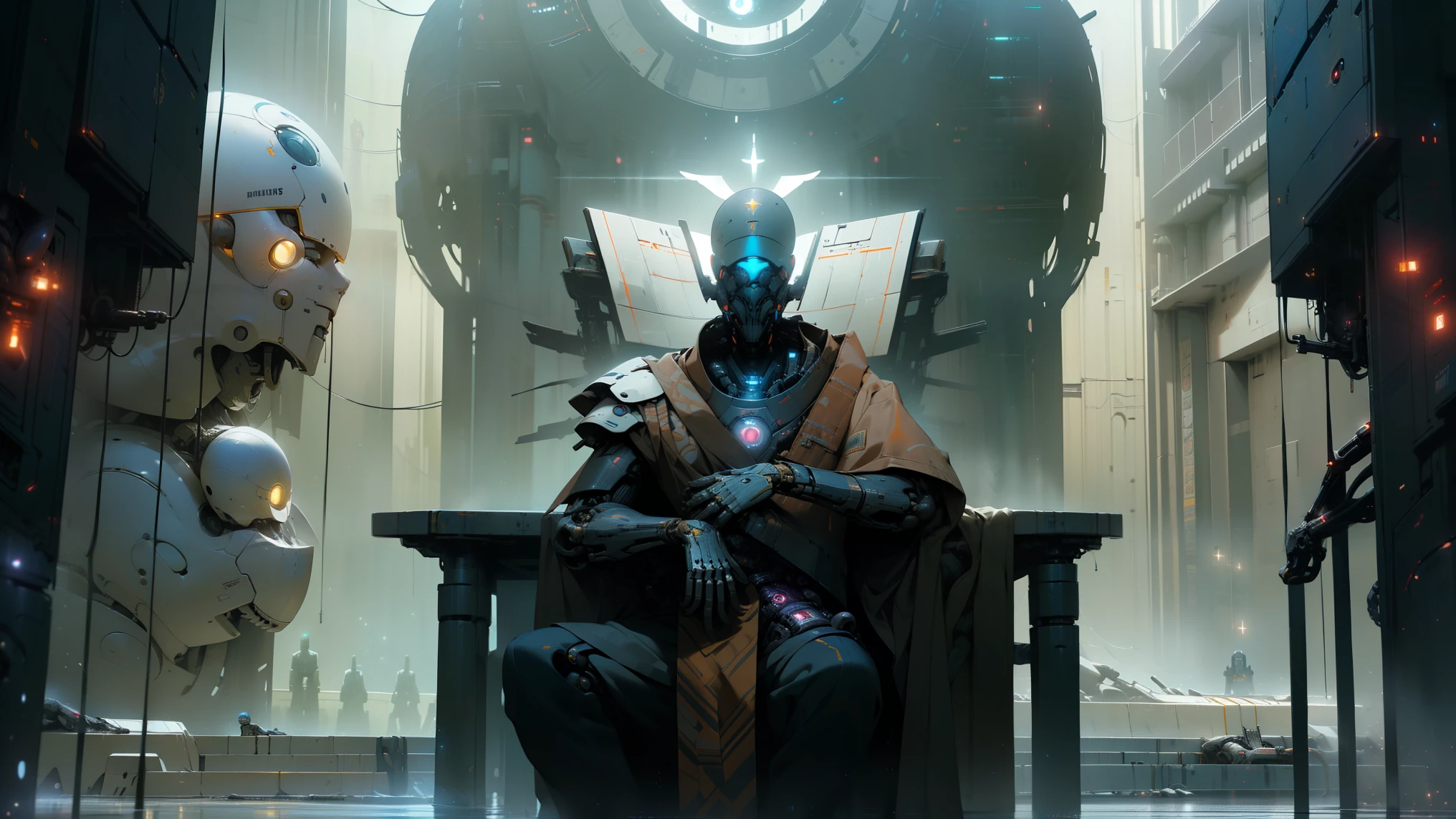 A male Chiss from Star Wars. Space Pirate style, (blue skin), (red eyes), (short black hair), drinking and gambling