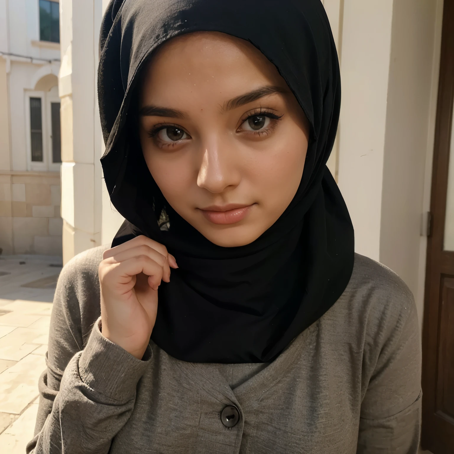 Preety lady in hijab cute girl Preety eveys got fucking