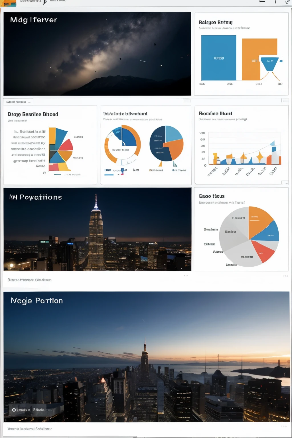 A business-formatted presentation background for POWER BI