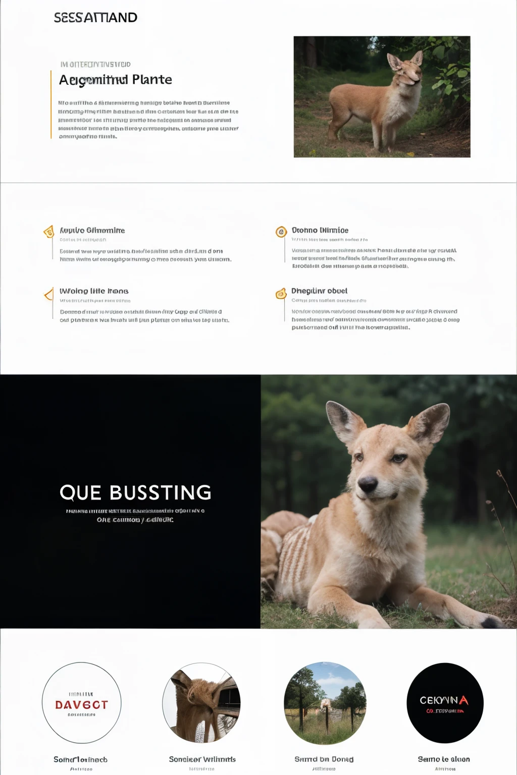 A business-formatted presentation background for POWER BI, que sesa blanco con tintes rojo y un logo de un venado.