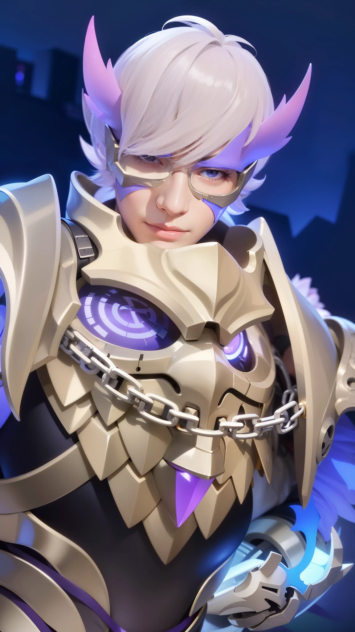 a close up of a boy in a costume with and mask, king of time reaper, mobile wallpaper, 8 k hd wallpaperjpeg artifact, 8k hd wallpaperjpeg artifact, mobile legends, official splash art, 8k, ultra hd, ultra detailed texture, hyper realistic, masterpiece, detailed texture, detailed face, detailed skin, detailed lighting, (photorealistic:1.5), best quality, beautiful lighting, cinematic lighting, professional lighting, ultra highres, realistic, detailed hair, real hair, high quality, (realskin:1.5), extremely detailed, finely detail, ultra-detailed