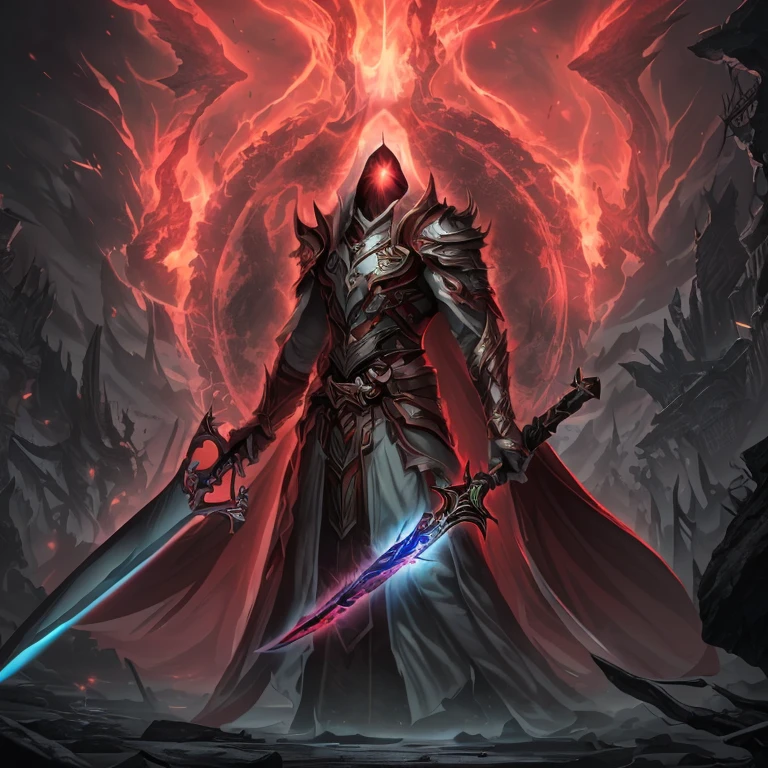 4k HD wallpapers, 8k high quality detailed art, 4k detailed digital art, Bloody Demonic Sword,blood,no humans,aura